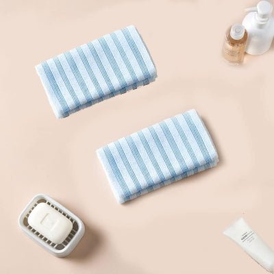 Gant de Toilette - ExfoLisse™ - Bleu - Evasion Relax